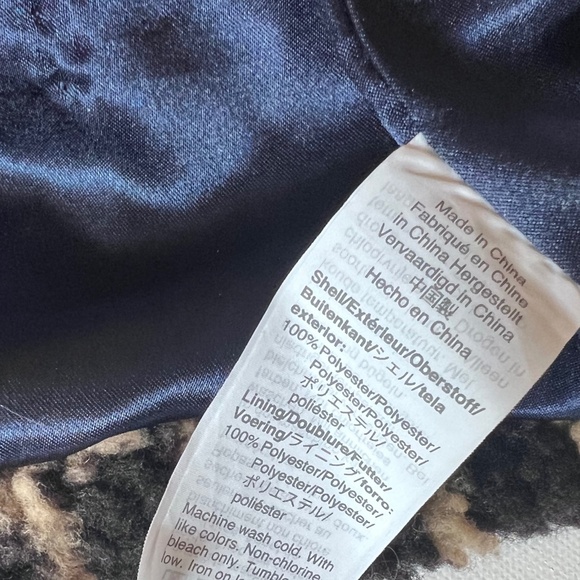 J.Crew Leopard Faux Fur Teddy Coat XS | Sherpa Jacket | Chic Winter Staple EUC - Picture 8 of 9